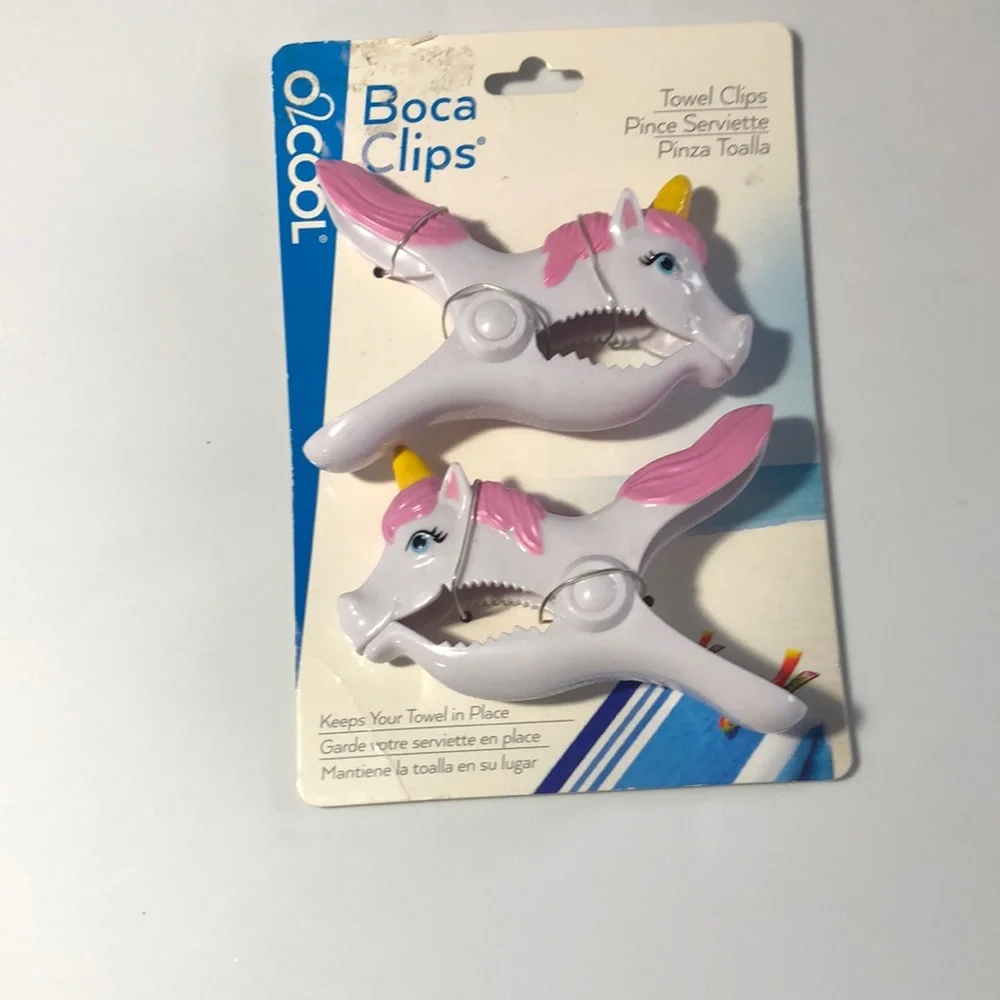Boca towel clips, unicorn 🦄